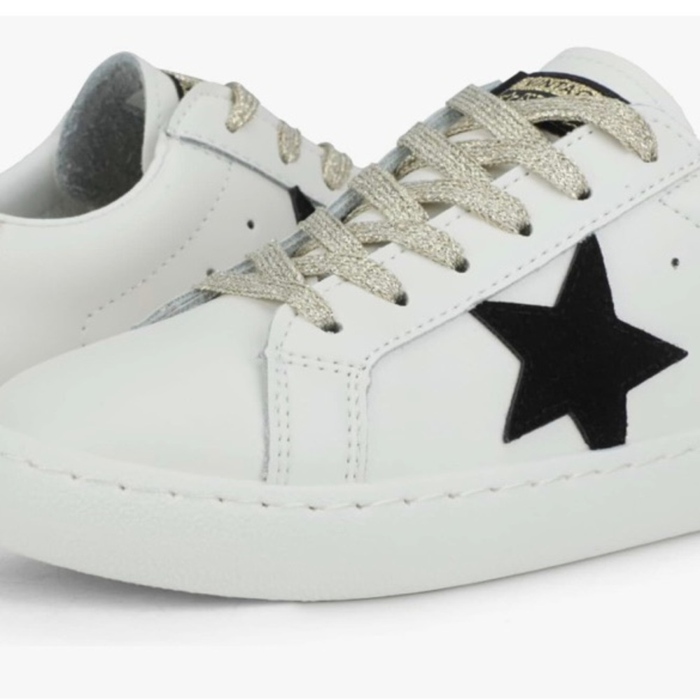 Vintage Havana White and Black Star Sneakers